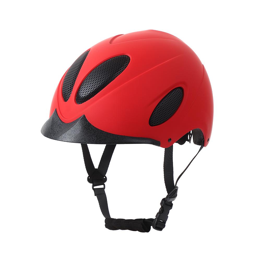 Breathable equestrian helmet for men and women, durable and impact-resistant outdoor equestrian safety helmet, adjustable riding helmet, equestrian S(51-54) красный