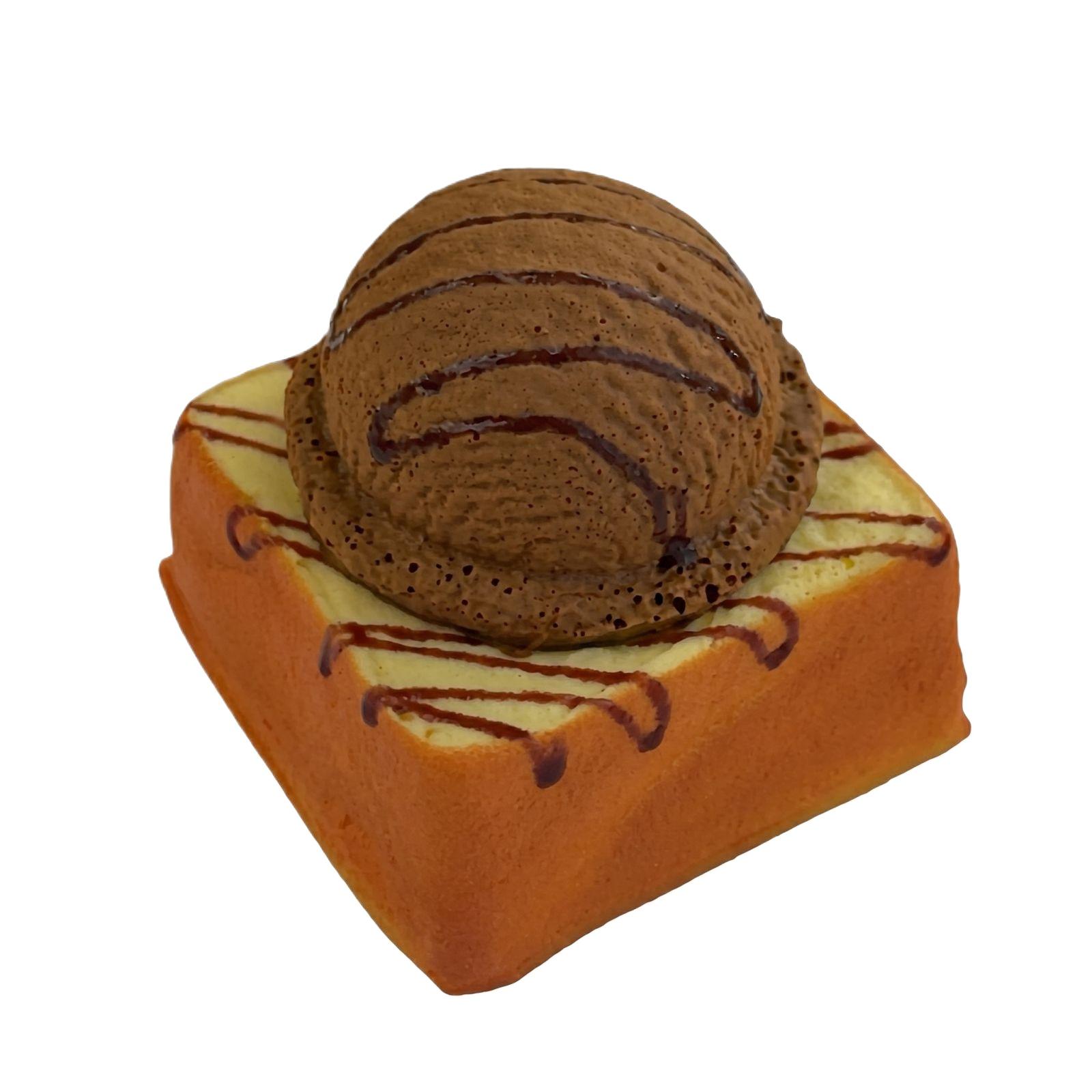 

Ice Cream Bread Squeezable Toy – Slow- Sensory Decompression Toy Soft And Squeezable Portable Soothing Gift Suitable For Adult Desk Decoration One Size