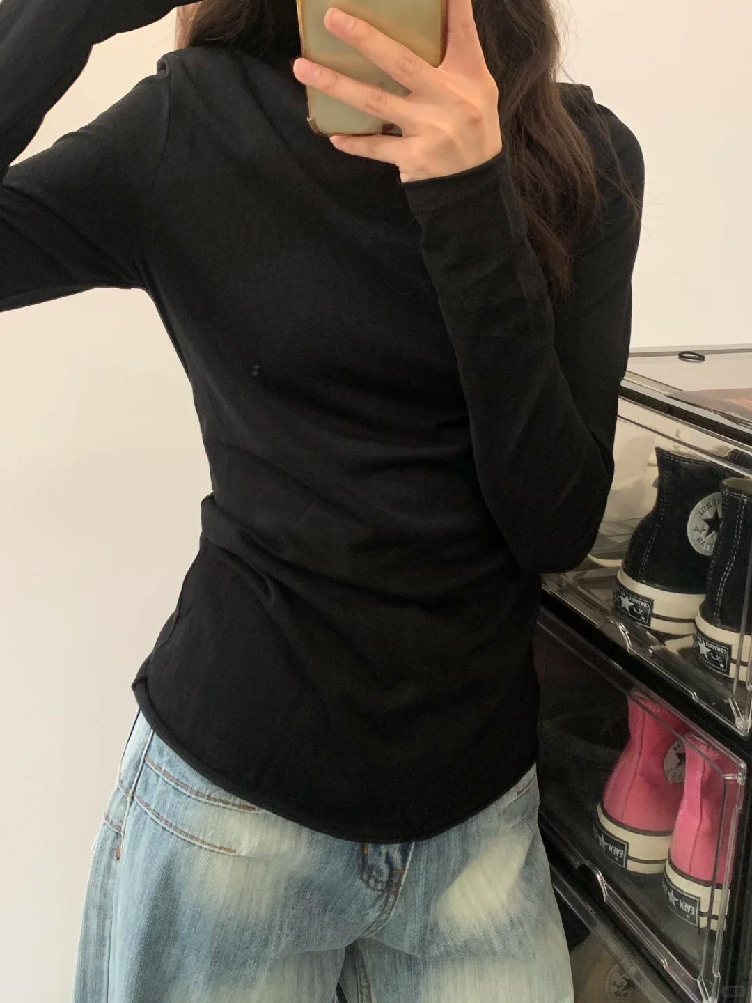 

Slim Fit Sun Protection Cardigan for Women - Early Spring Rolled Hem Casual Minimalist Long Sleeve Top Medium