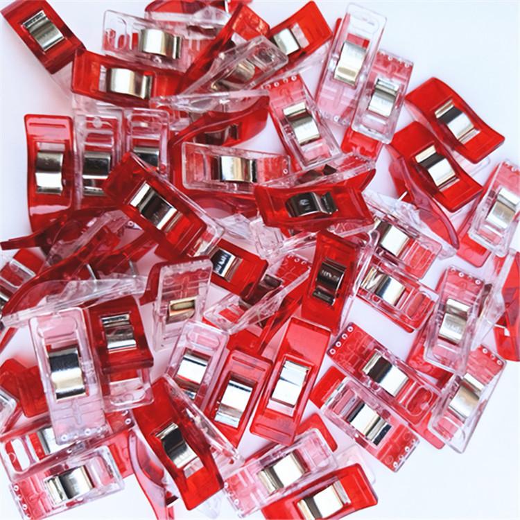 Mehrzweck-Nähklammern Bunte Bindeklammern Kunststoff Handwerk Quiltklammern Nähhandwerksklemmen für DIY Nähen Binden