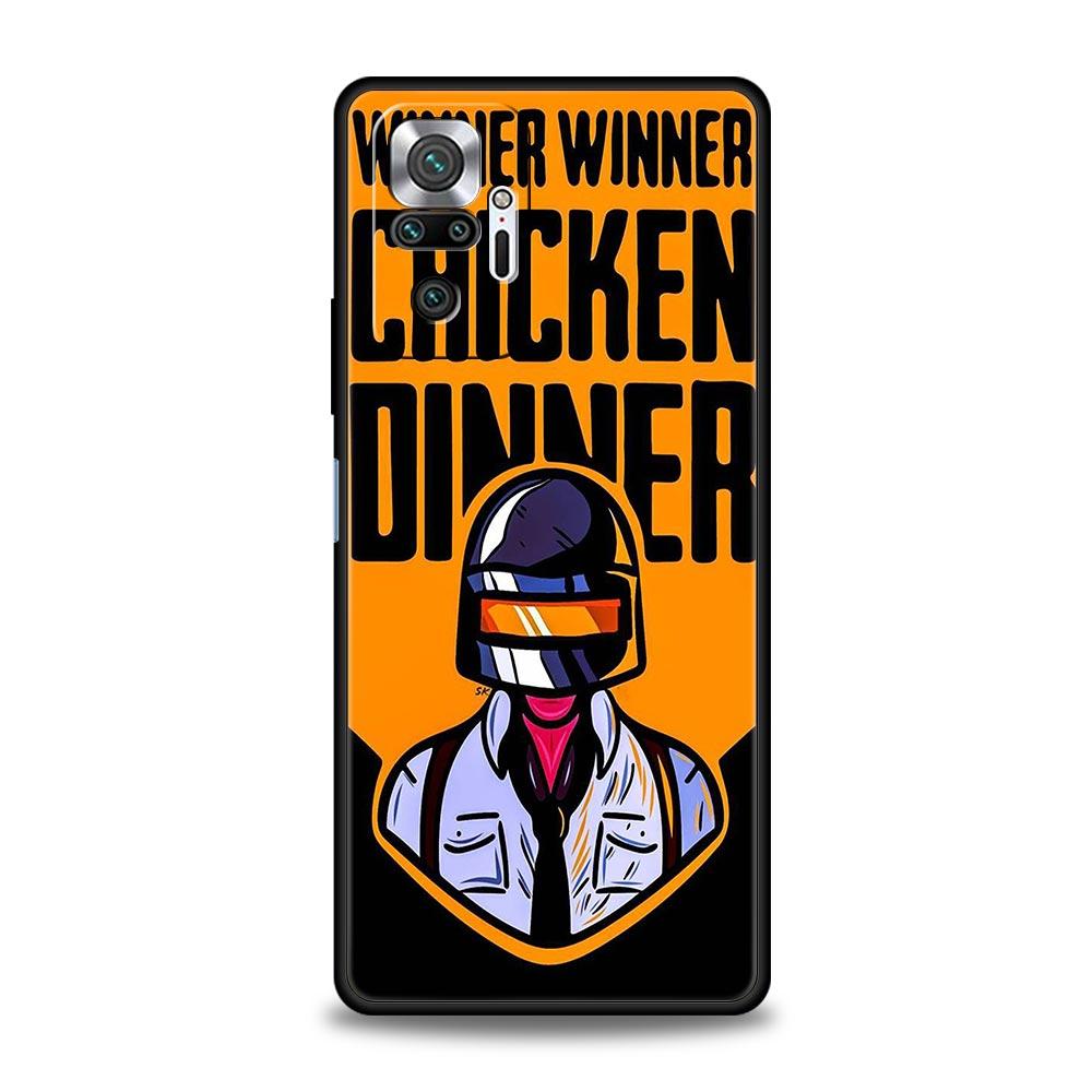 PUBG Game Phone Case For Xiaomi Redmi Note 14 13 5G 10 11 12 Pro Plus 4G 14C 13C 12C 10C Black Cover