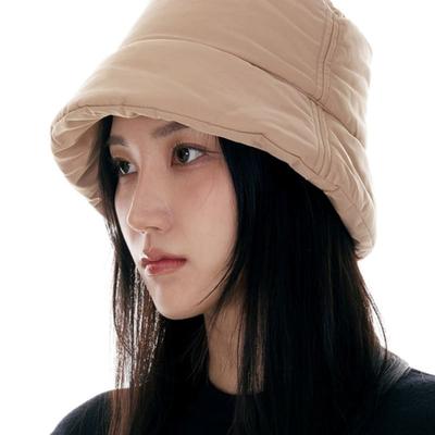 LUOESPAC Solid Padded Bucket Hat (Beige)