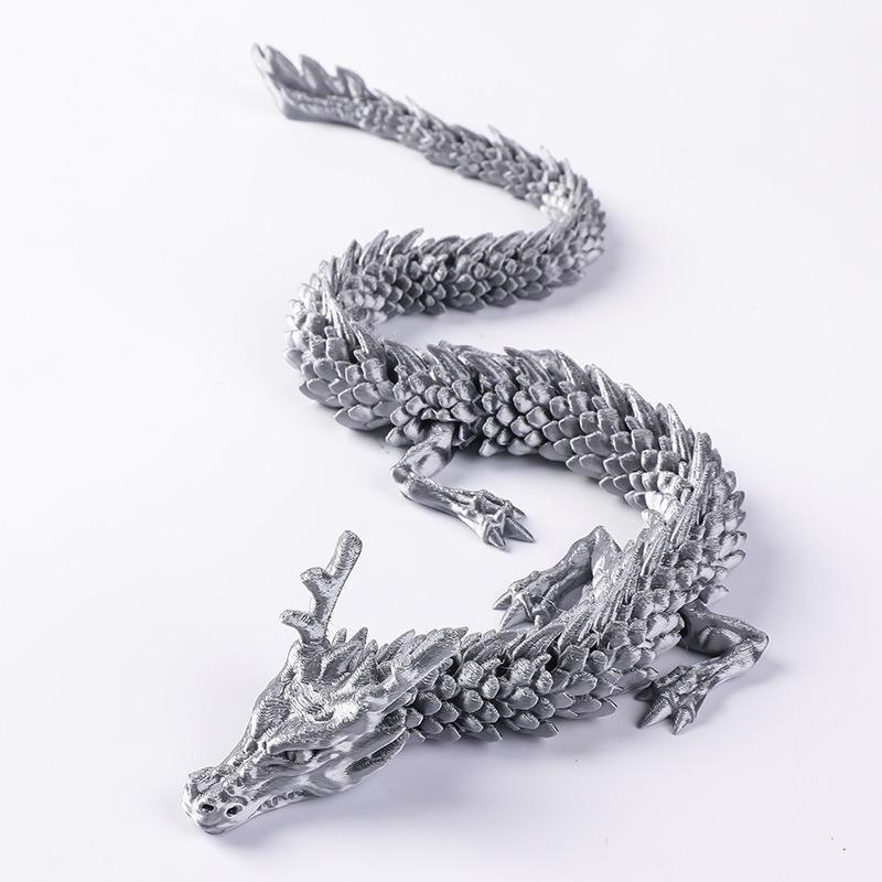 3D Printed Dragon Toy Ornament - Creative Handicraft Gift Figure