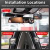 270 Grad Auto Zusatzrückspiegel Eliminieren von toten Winkeln Einfache Installation Totwinkelspiegel Weitwinkel Auto Sicherheitsspiegel