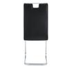 Set of 2 Black PU Material Arc-Shaped Chairs - Perfectly Integrated Into Industrial and Modern Home Design