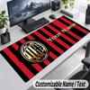 AC Milan Personalized Large Mouse Pad Custom Name Text Extended Desk Mat Gaming Mousepad