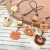 Animal World Bread Toy Keychain with Cute Pendant and Lanyard