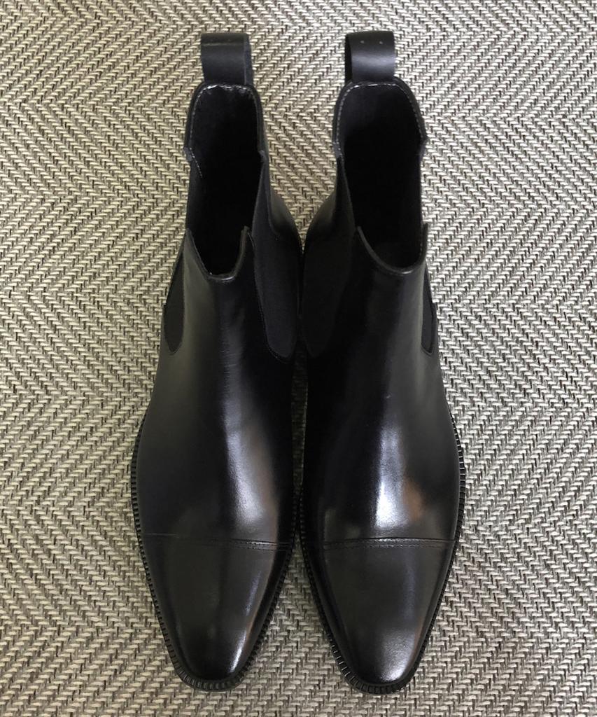 Joenshoe Thom Bra Straight-Tip Chelsea Boots Black