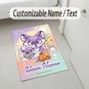 Personalized Crystal Velvet Carpet,SEVENTEEN Custom Printed Name, Plush Area Rug For Home Indoor Decor