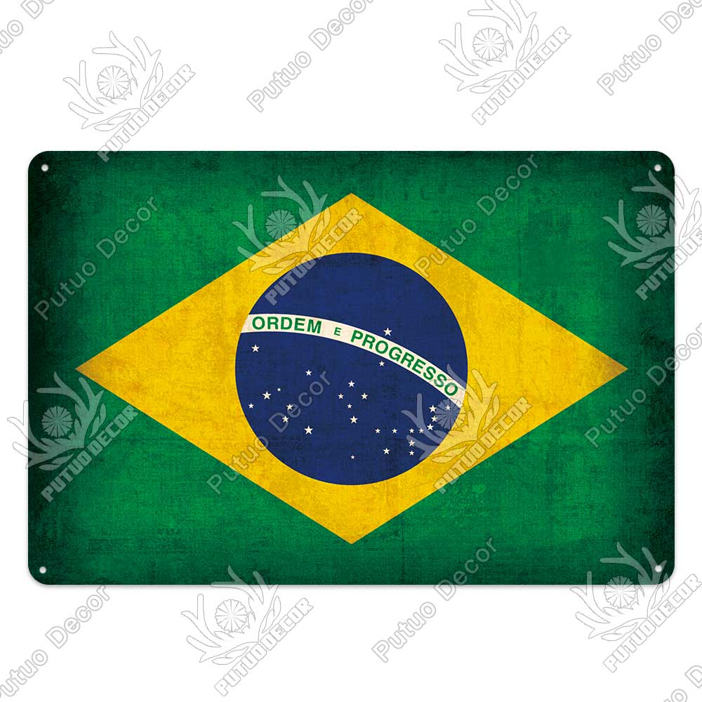 Dekorationsflagga Vintage Plakett Metallplatta Tennskylt Väggkonst Dekoration Affischer Man Cave Bar Pub Vardagsrum Hem Järnmålning