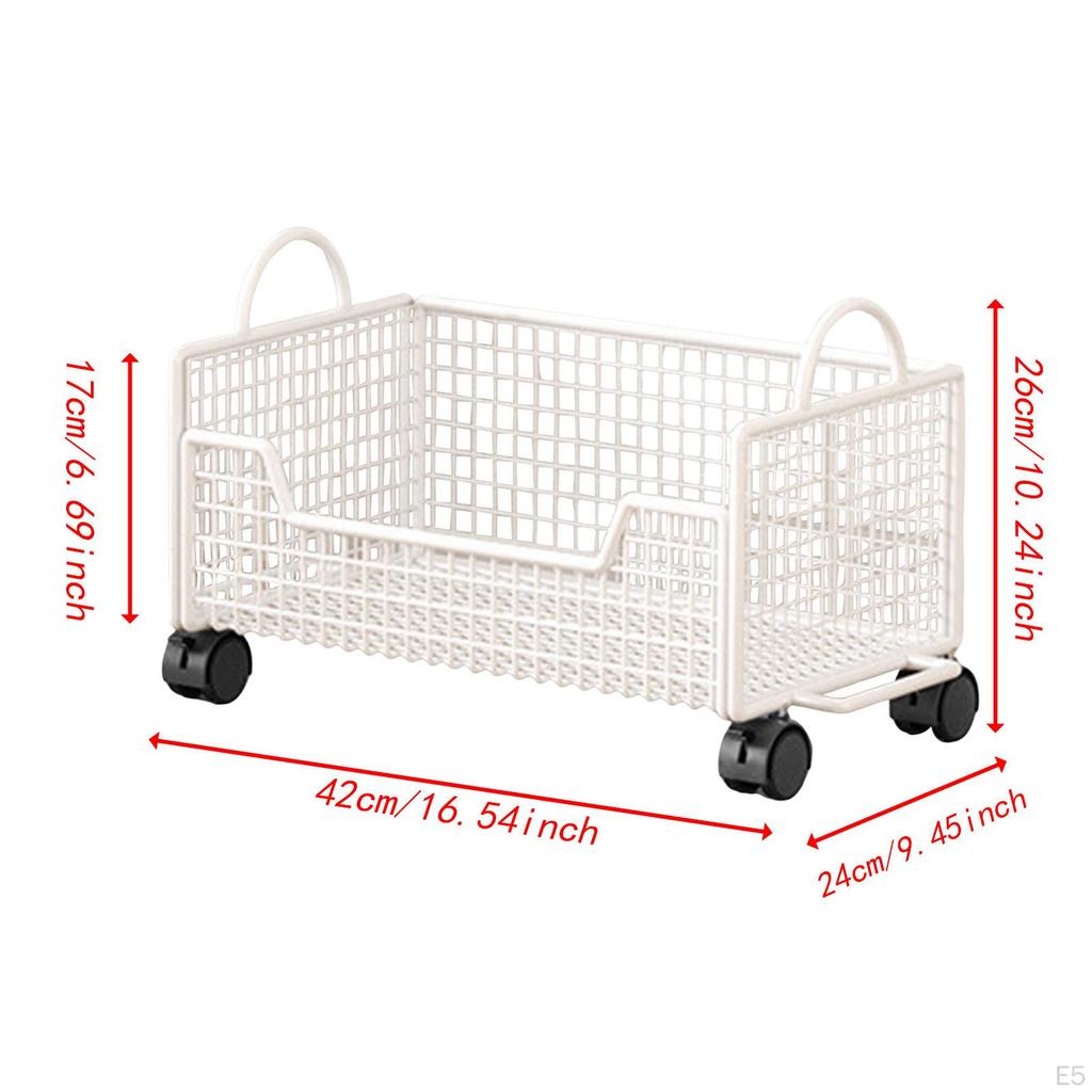 Pojízdný vozík na knihy Organizér na spisy Úložný prostor do ubytovny Časopisy Multifunkční s kolečky do spíže