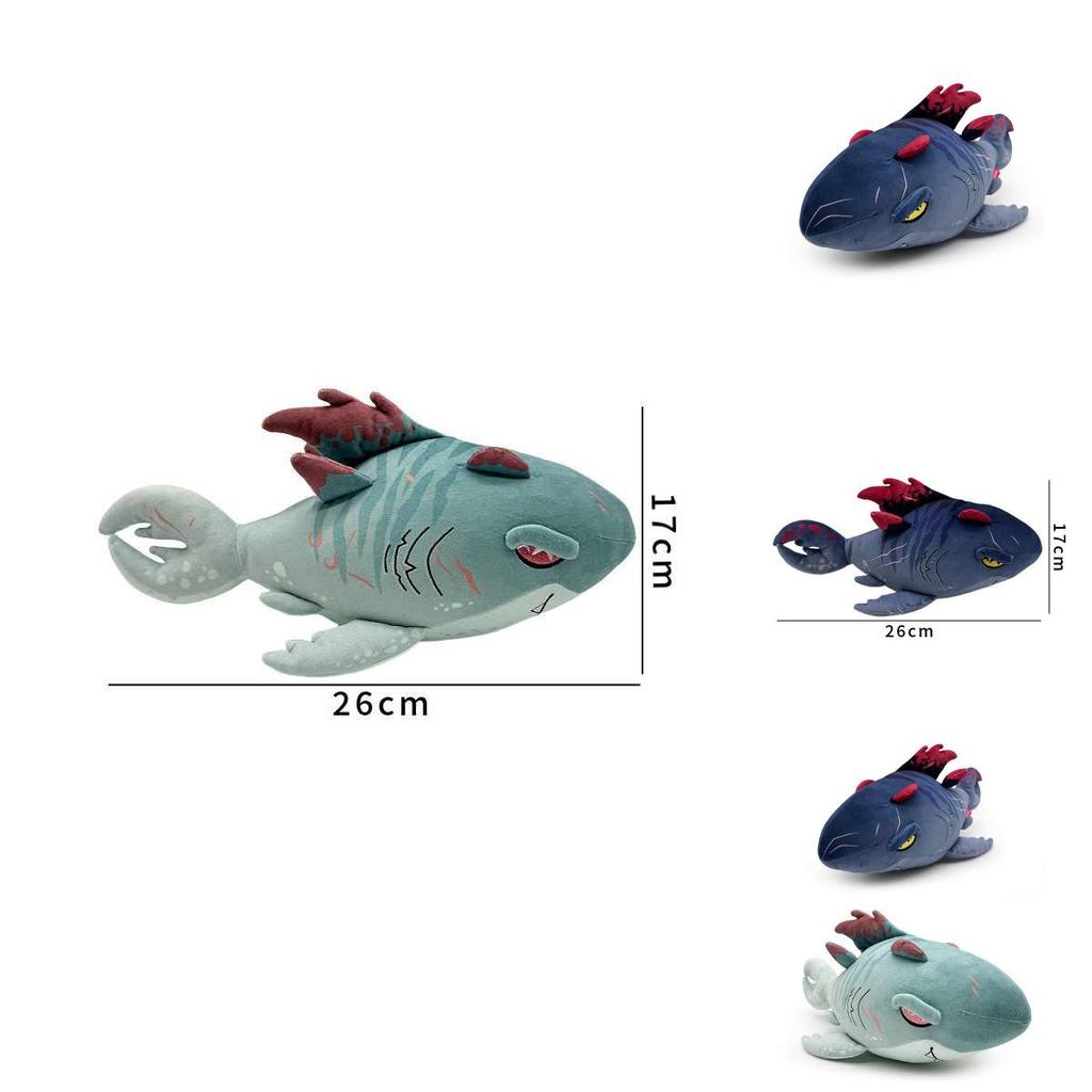 Shadowmaw Megalodon Soft Plush Toy With Vacuum Pack For Kids And Gamers