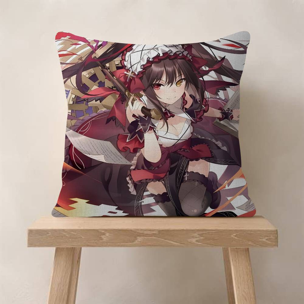 Anime DATE A LIVE Cushion Cover Car Throw Pillow Case For Sofa Car Christmas Gift