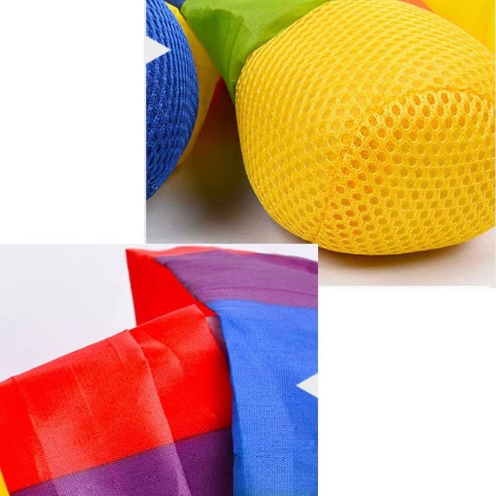 2Pcs Rainbow Tail Soft Tail Meteor Ball Safe Catch Kindergarten Hand Throwing Ball Physical Fitness