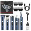 TEMU 5-in-1 Men's Grooming Kit: Electric Shaver, Hair Clipper, Eyebrow & Nose Trimmers, Replacement Heads