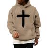 Sweatshirts For Men Cross Pullover Hoodie Graphic Long Sleeve Sweatshirt