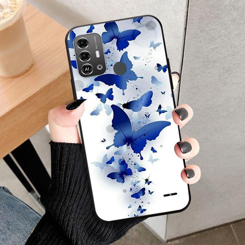 Schwarze Schutzhülle aus weichem Silikon-TPU für ZTE Blade A53 Pro