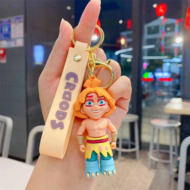 Kreative Animation Verrückter Primitiver Schlüsselanhänger Personalisiert Europäischer und Amerikanischer Wilder Schlüsselanhänger Hülle Melon Brother Xiaoyi Herren und Damen Anhänger