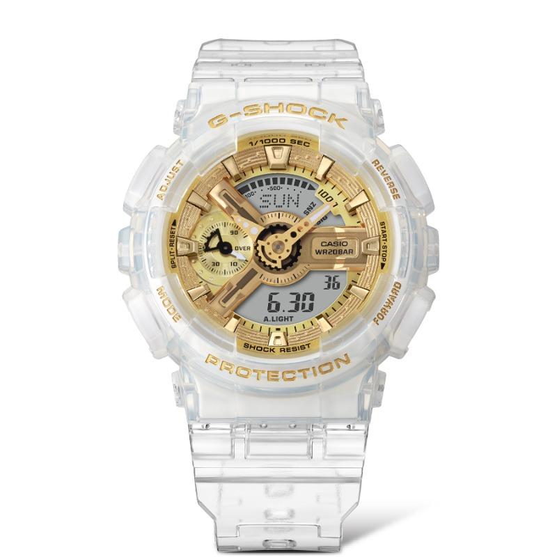 Casio Erkek Reçine 200M Suya Dayanıklı Dijital Darbeye Dayanıklı Kuvars Saat GMA-S110SG-7A