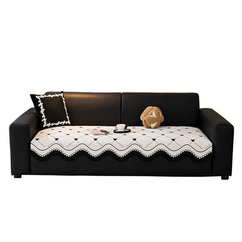 Modern schlicht und hochwertig Sofakissen Chenier rutschfest Vier-Jahreszeiten universal Gerade Reihe Sofasitzkissen Sofabezug