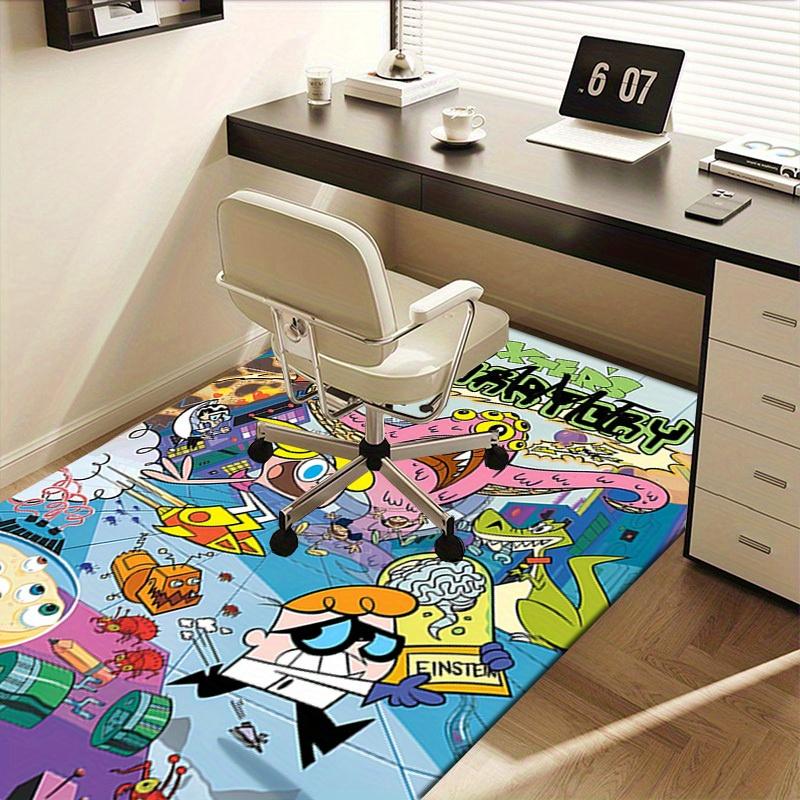 ART Dexter's Laboratory Office Carpet Soft Polyester Entrance Carpet Washable Non Slip Machine Washa