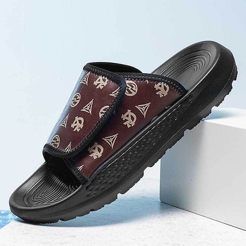 Fashion CYYTL Mens Casual Slippers Outdoor Beach Summer Shoes Sandals Walking Slides Comfort Lightweight Luxury Fashion Designer Leather