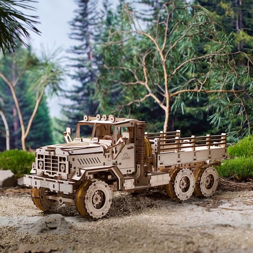 Ugears Cargo Truck 70253 Lemn Fără adeziv sau instrumente Instrucțiuni de asamblare 3D Incluse Puzzle, Necesar, Puzzle,