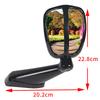 Car Rear View Blind Spot Mirror Adjustable Wide Angle Rearview Mirrors Auto Hood Head Cover Sand Plate Side Rearview Mirror