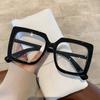 Vintage Square Frame Clear Lens Eyeglasses Fashion Women'S Luxury Plain Eyewear Ultra Light Anti-Blue Light Optical Eyeglasses