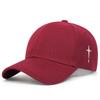 Cappellini da Baseball Unisex Semplici con Ricamo a Croce e Goccia d'Acqua Primavera e Autunno Outdoor Regolabile Cappello Casual Cappello Parasole