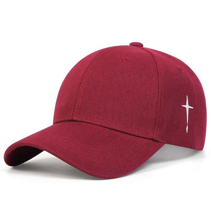 Cappellini da Baseball Unisex Semplici con Ricamo a Croce e Goccia d'Acqua Primavera e Autunno Outdoor Regolabile Cappello Casual Cappello Parasole