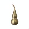 Brass Hulu Gourd Feng Shui Symbol Hollow Copper Charm House Decoration for Drivers, Home
