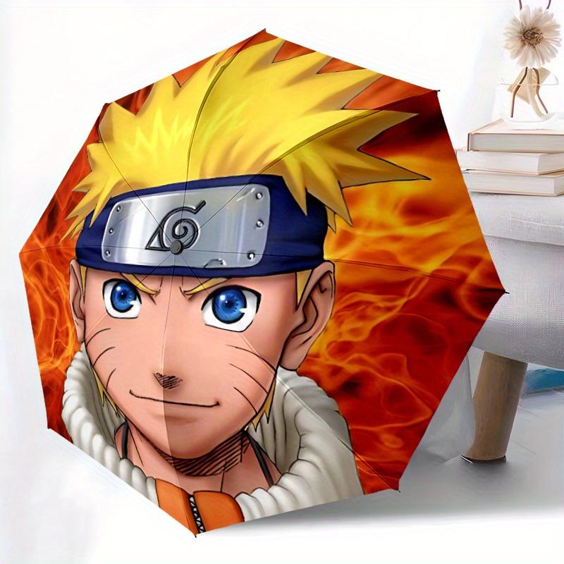 1pc Naruto Design Automatic Open/Close Umbrella - Compact Travel Umbrella, Perfect Gift for Friends -Intricate Design Umbrella yy250811057