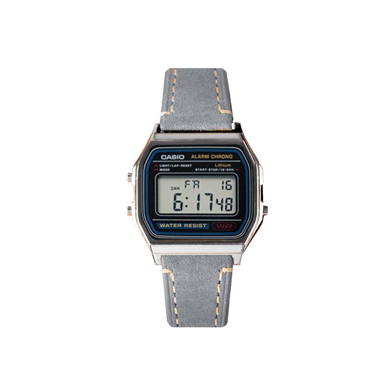 CASIO Unisex Gray Watch A158WA-1(Watch8--) Vintage Knight, Gray Belt