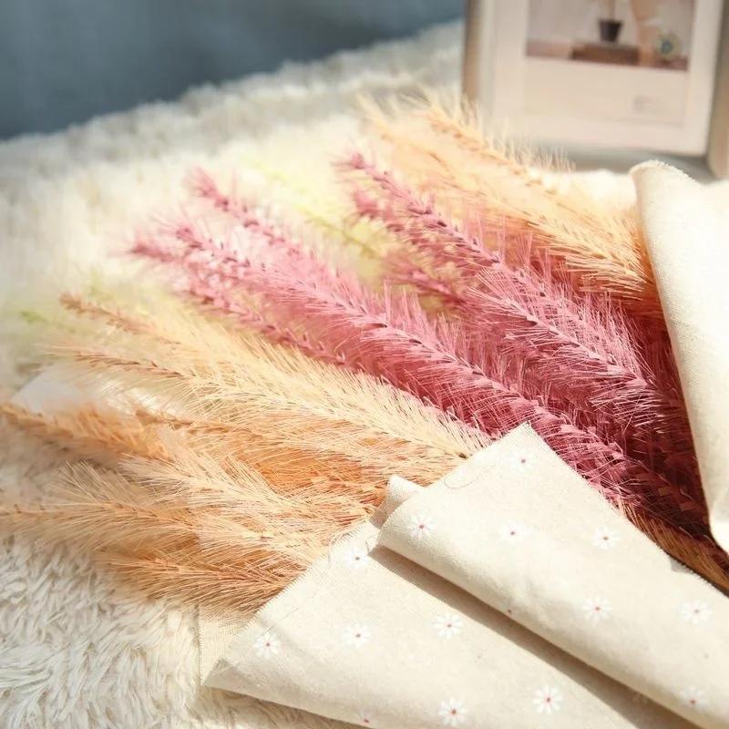 1Pcs Colorful Malt Grass Artificial Flower Home Furnishing Decorating Dog Tail Christmas Festival Arrangement Wedding Decoration