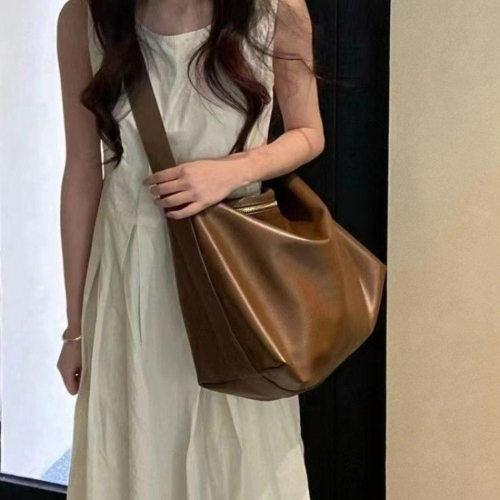 

Вместительная полиуретановая сумка через плечо однотонная спортивная сумка кроссбоди сумка для фитнес-тренировок плавание кофейный