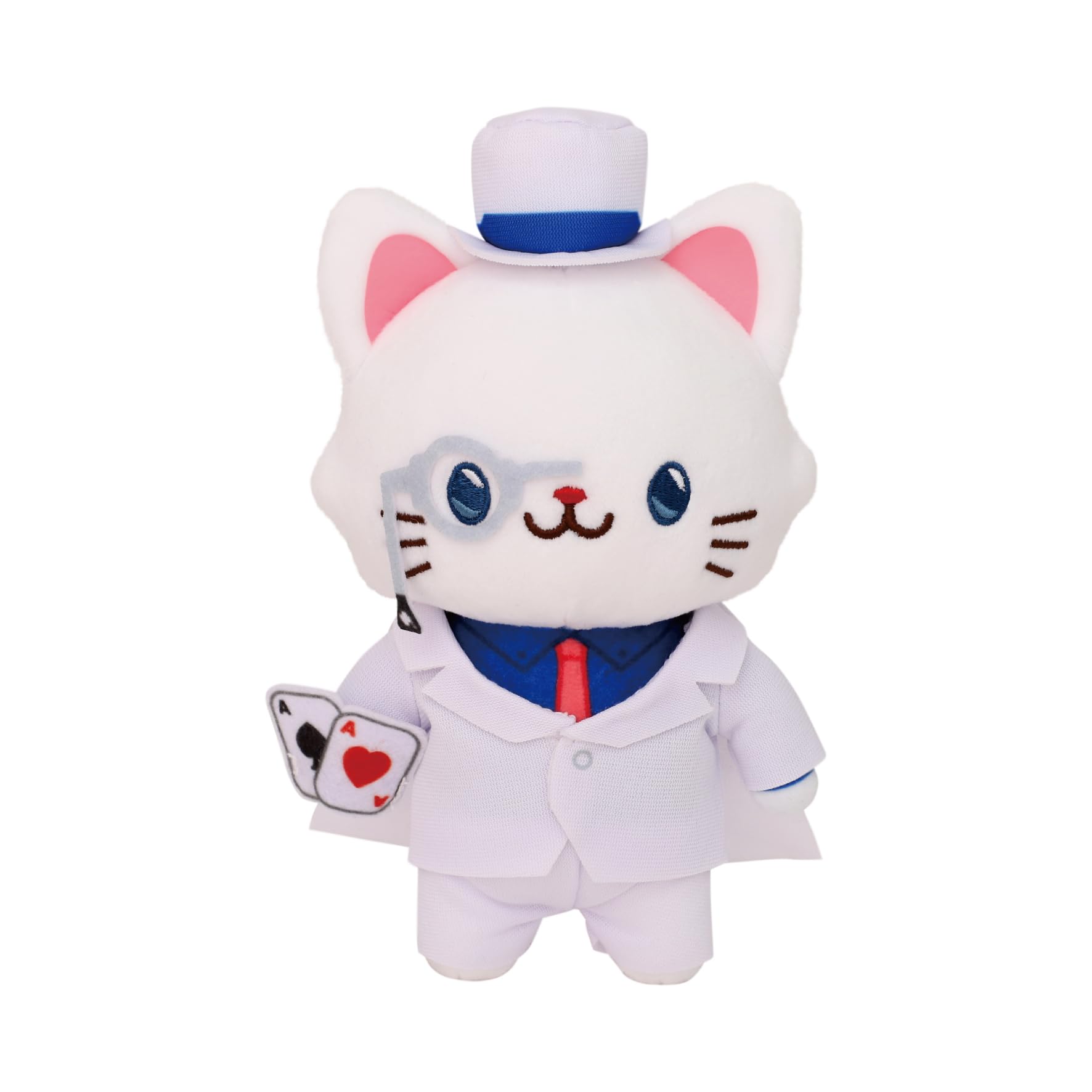 

Detective Conan Kaito Kid withCAT Plush Keychain Plus with Eye Mask [Anime Version]