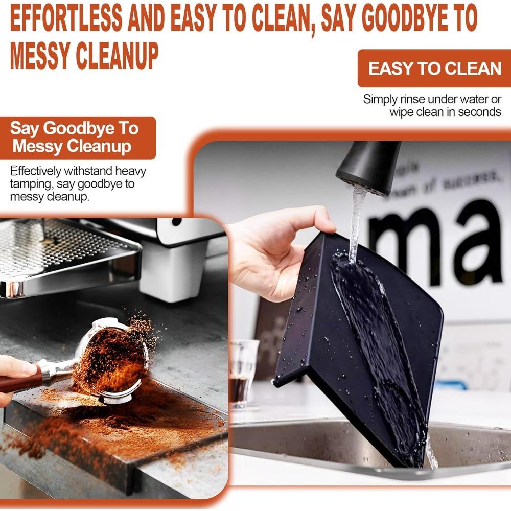 Espresso Tamping Mat Silicone Anti Skid Coffee Tamper Mat for Countertop Easy to Clean Barista Tools Coffee Accessories