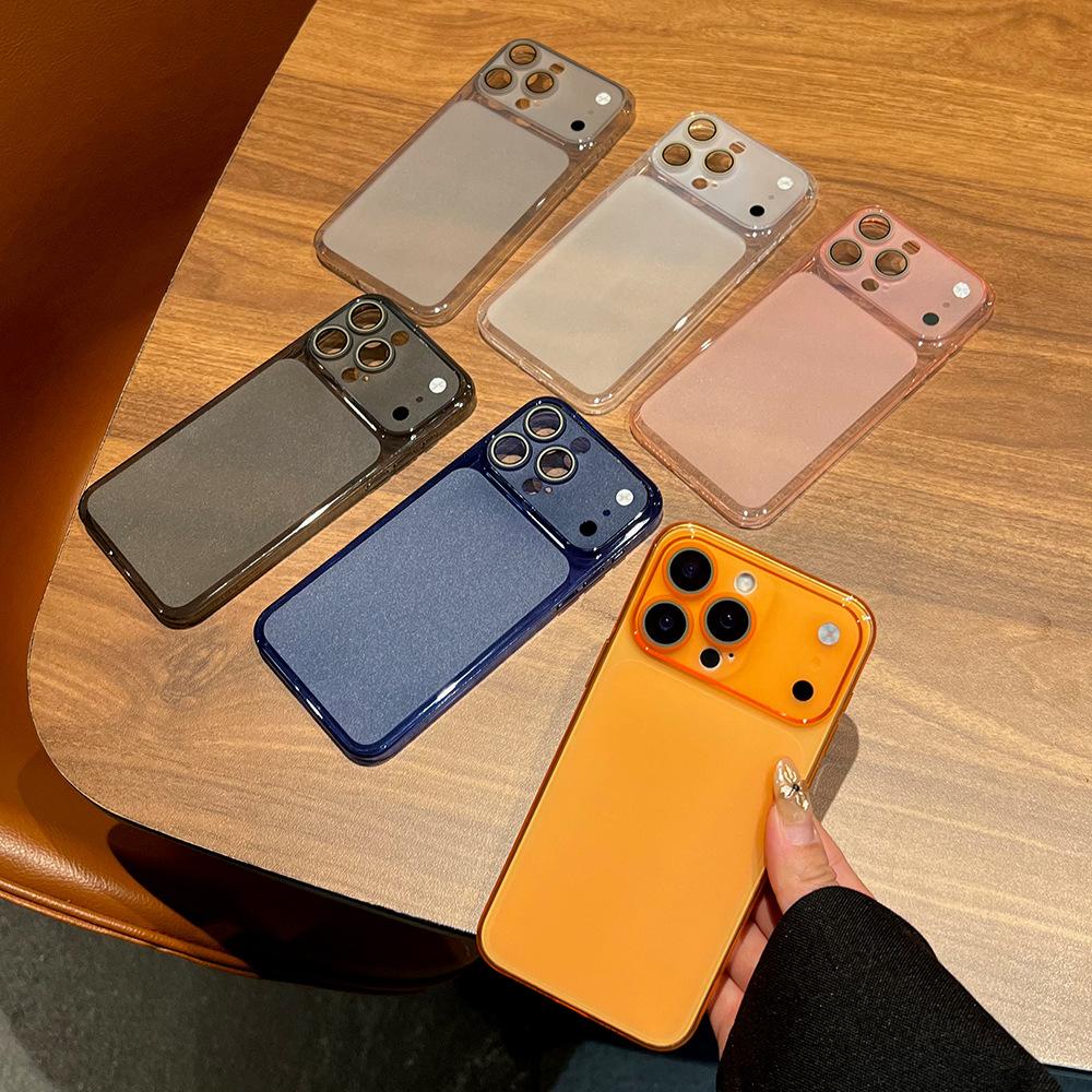 Ultra-thin second variable case is suitable for Apple 17promax anti-drop mobile phone case, color-transparent fine hole iPhone16 protective case 15.