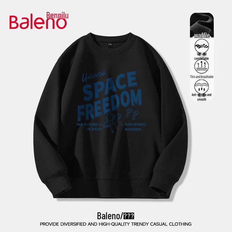 

Baleno Men s Waffle Knit Heavyweight Crewneck Sweatshirt 3XL