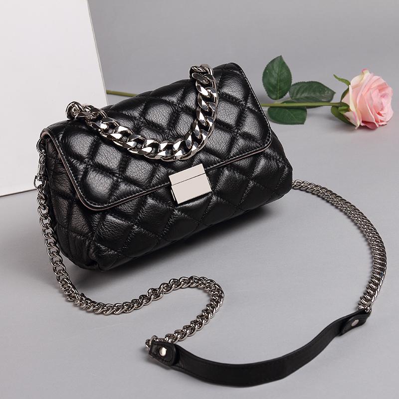 Neue trendige Diamantgitter-Kette, personalisierte kleine quadratische Tasche, geeignet für den täglichen Weg zur Arbeit und Wochenendausflüge