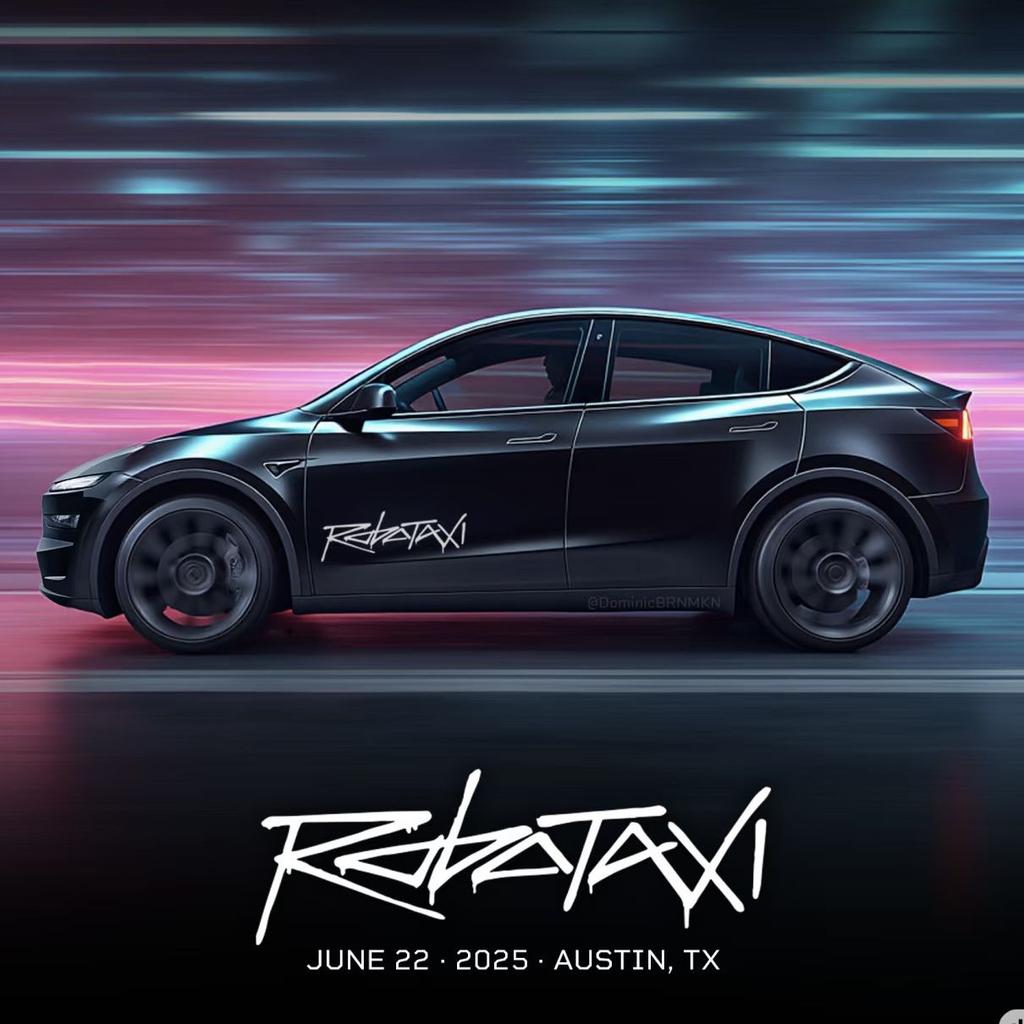 Suitable for Tesla Robotaxi Sticker Autonomous Driving Sticker