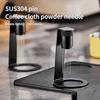 Magnetic Coffee Espresso Stirrer 8 Needles Anti Slip Handle Italian Coffee Cloth Powder Needle Stainless Steel Portable