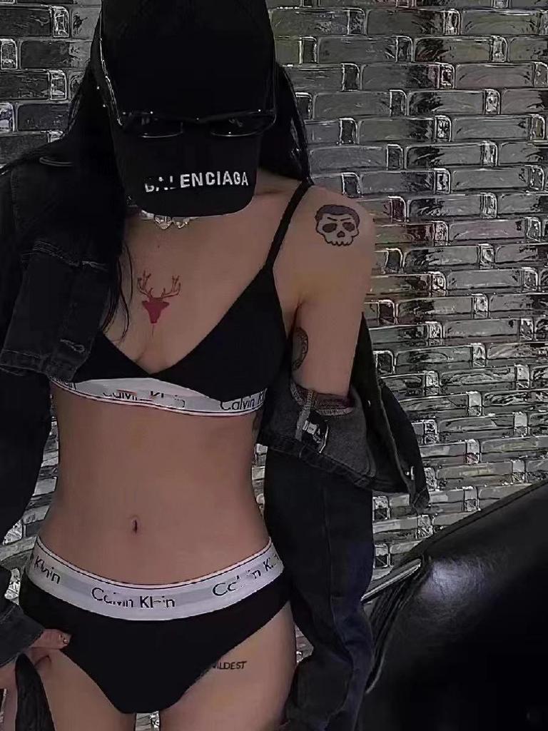 Original Label Women's Cotton Sports Bra & Underwear Set