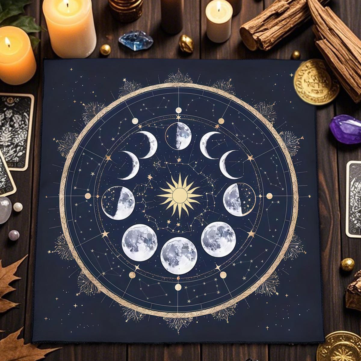 12 Zodiac Creatief Tarot Tafelkleed voor Divinatie Rituelen Feest Evenement Decoratie 50x50cm