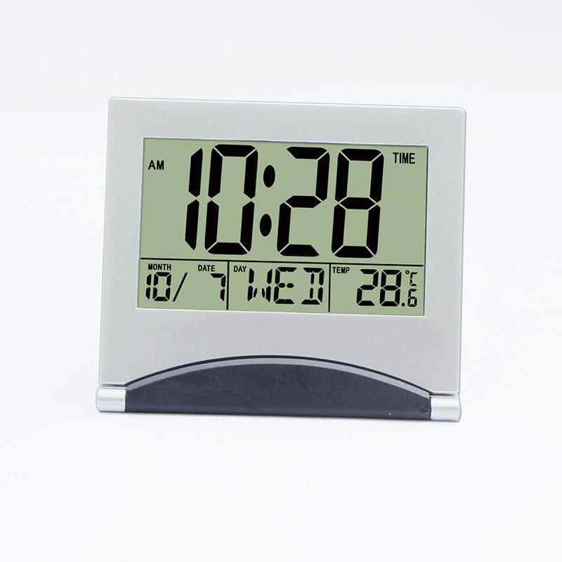 Modern Silent Alarm Clock with LCD Display for All Ages
