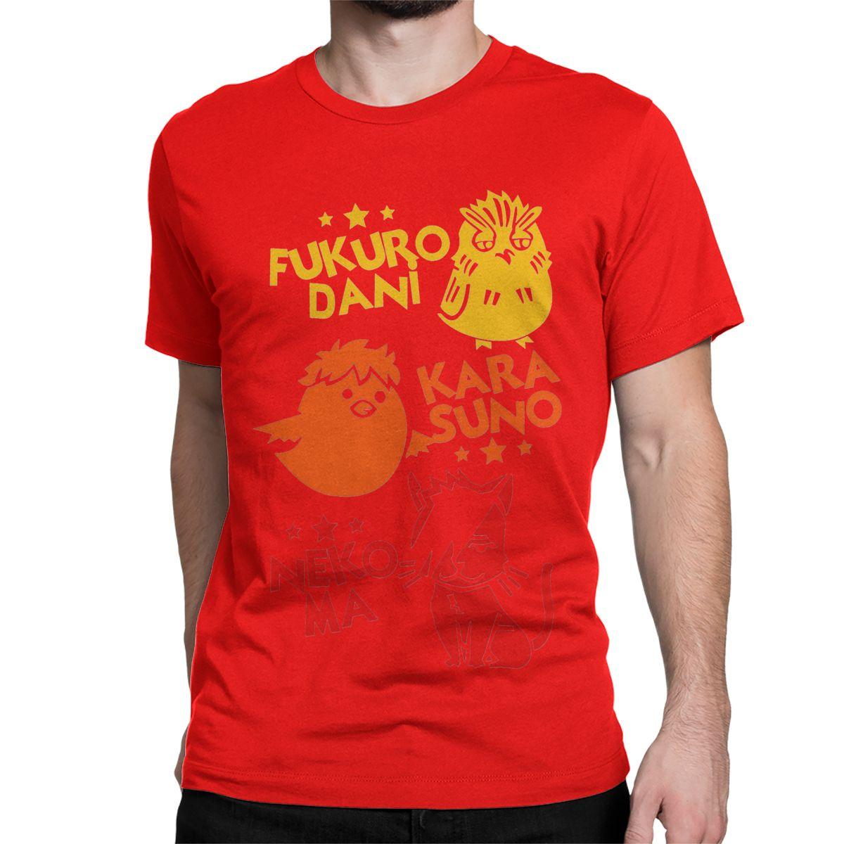 Best Team Karasuno Nekoma Fukurodani TShirts for Men Women Haikyuu Sports Anime Cotton Tee Shirt T Shirt Printed Clothes S
