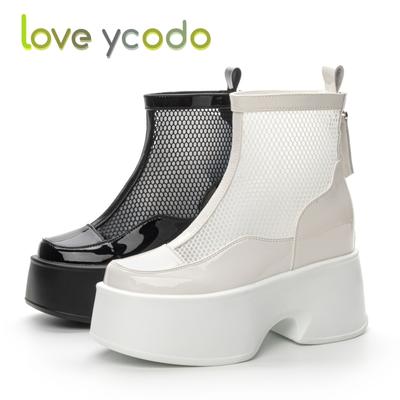 Women's Summer Breathable Increase Platform Boots, Fashion Women's Increase Waterproof Platform Shoes