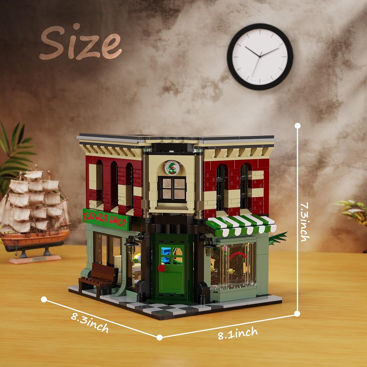 

Non-Toxic Audrey 2 Piranha Plant House Building Set Horror Shop Piranha Flower Kit Creative Toys Set Christmas Birthday Gift For Kids bagged