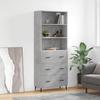 Highboard Concrete Grey 69.5 x 34 x 180 cm Particleboard